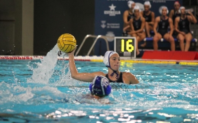 Marina Cordobés, en el duel de la Supercopa d'Espanya contra les del barri de Sants | Pau Vituri